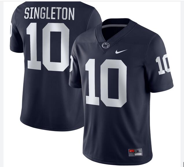 NCAA Men Penn State Nittany Lions #10 black Football Jersey->ncaa teams->NCAA Jersey